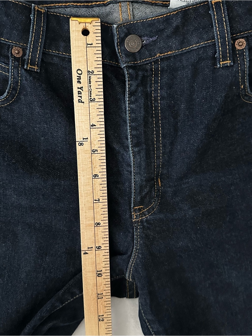 Gap Boot Cut Capri Jeans Women's Size 14 Regular Dark Wash Stretch - Picture 6 of 8